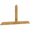 Ekena Millwork Portland Rough Sawn Timber Gable Bracket, Western Red Cedar, 96"W x 44"H x 2"D x 6"F, 11/12 Pitch GBW096X44X0206POR00RWR - alternate 4